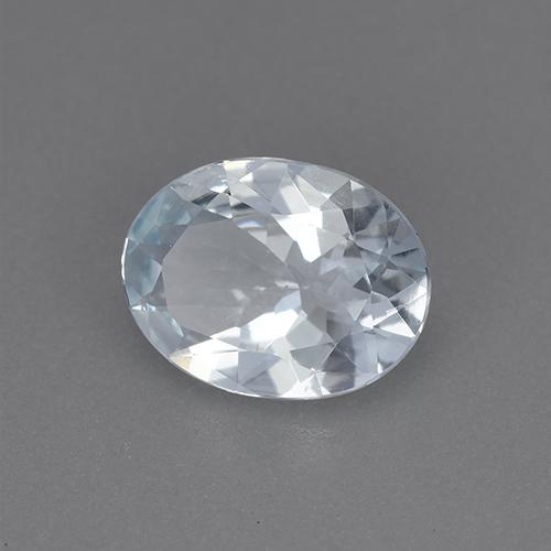 Bleu vert Blanc bleuâtre naturelle Coupe ovale, 1.26 ct, VVS