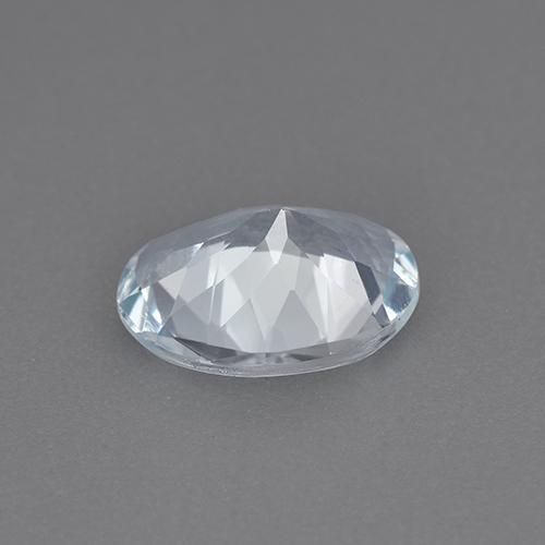 Bleu vert Blanc bleuâtre naturelle Coupe ovale, 1.26 ct, VVS