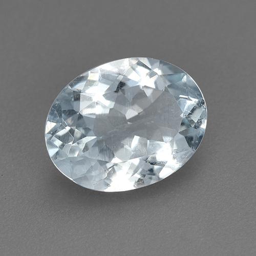 Bleu vert Blanc bleuâtre naturelle Coupe ovale, 1.46 ct, VVS-VS
