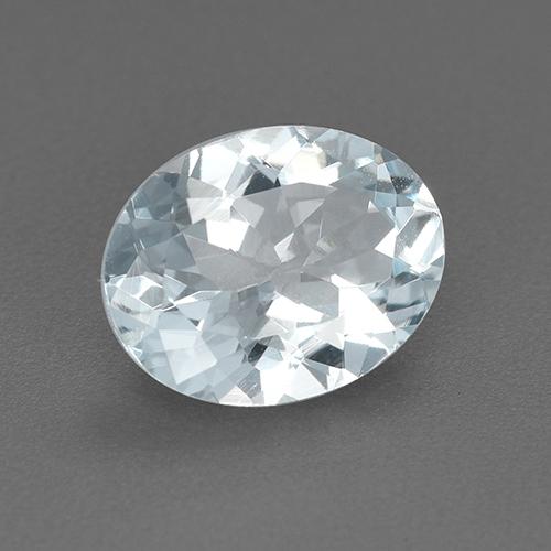 Bleu vert Bleu très clair naturelle Coupe ovale, 1.54 ct, VVS
