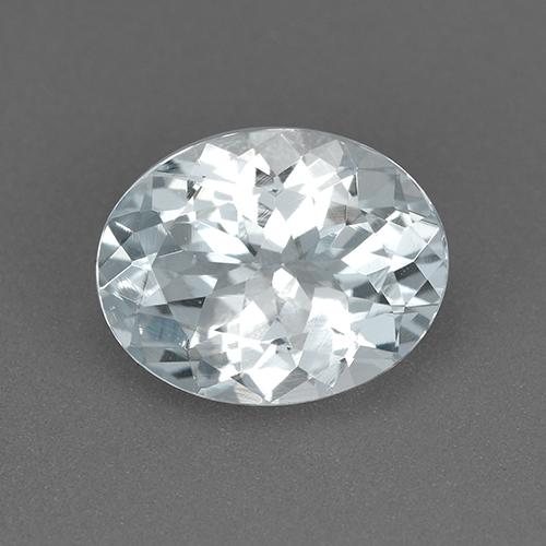 Bleu vert Blanc bleuâtre naturelle Coupe ovale, 1.66 ct, VVS
