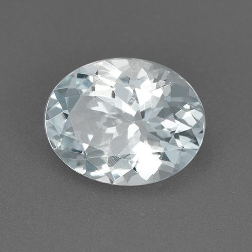 Bleu vert Blanc bleuâtre naturelle Coupe ovale, 1.66 ct, VVS