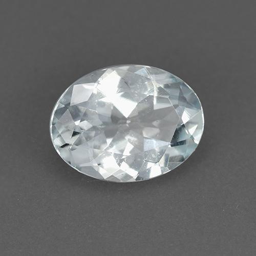 Bleu vert Bleu clair naturelle Coupe ovale, 1.02 ct, VVS-VS