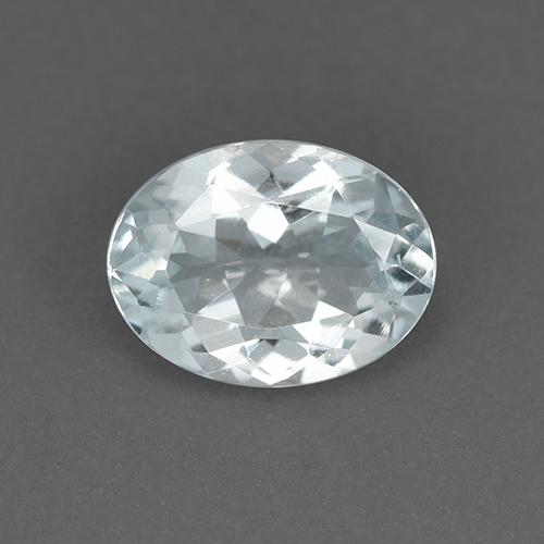 Bleu vert Bleu clair naturelle Coupe ovale, 0.99 ct, VVS-VS