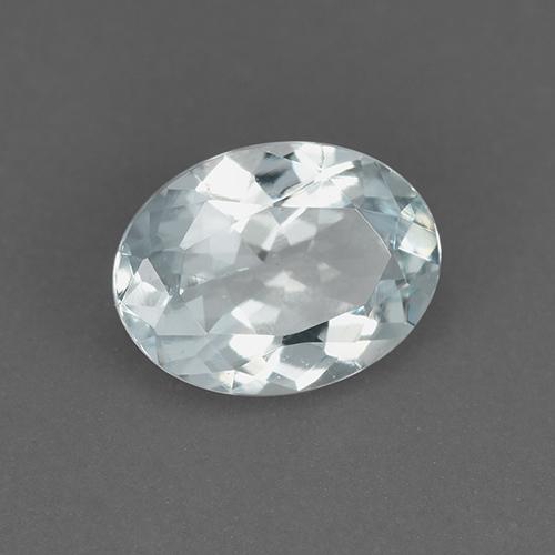 Bleu vert Bleu clair naturelle Coupe ovale, 0.99 ct, VVS-VS