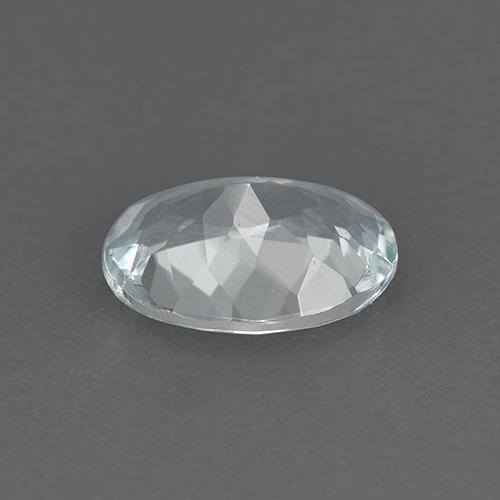 Bleu vert Bleu clair naturelle Coupe ovale, 0.99 ct, VVS-VS