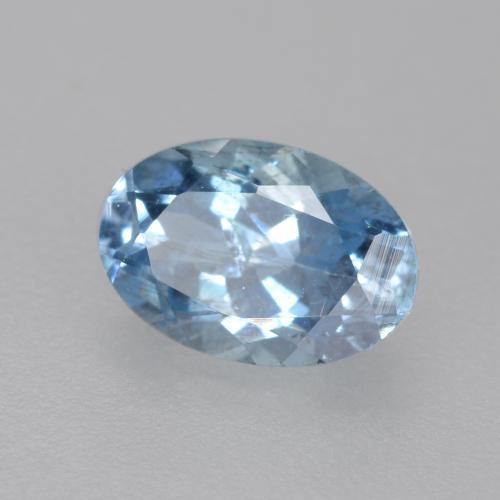 Bleu vert Bleu suisse profond naturelle Coupe ovale, 0.47 ct, VS-SI
