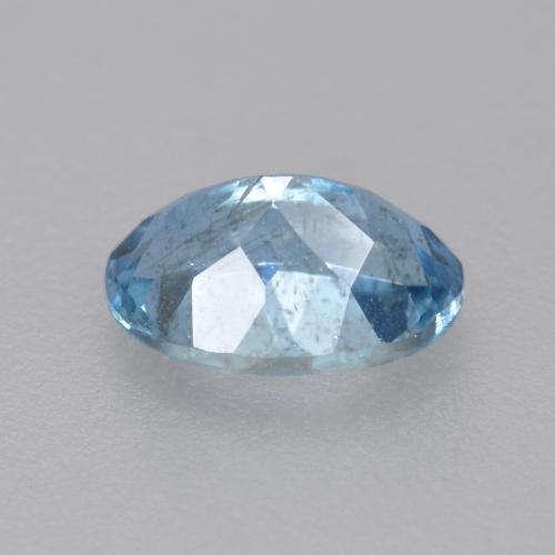 Bleu vert Bleu suisse profond naturelle Coupe ovale, 0.47 ct, VS-SI