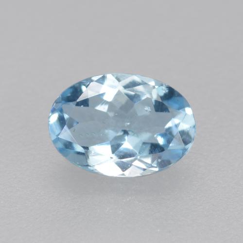 Bleu vert Bleu ciel naturelle Coupe ovale, 0.35 ct, VS-SI
