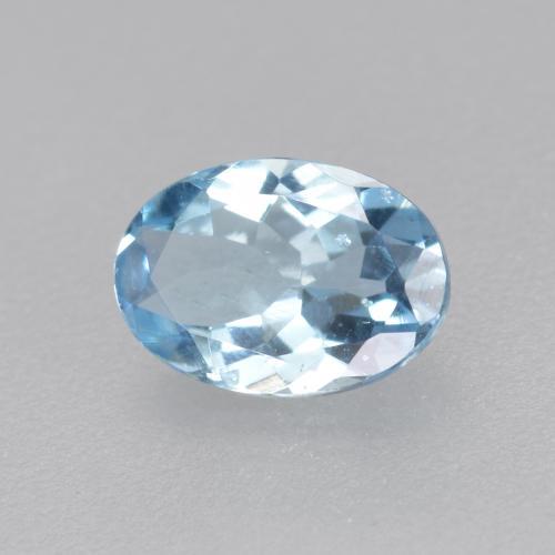 Bleu vert Bleu ciel naturelle Coupe ovale, 0.35 ct, VS-SI