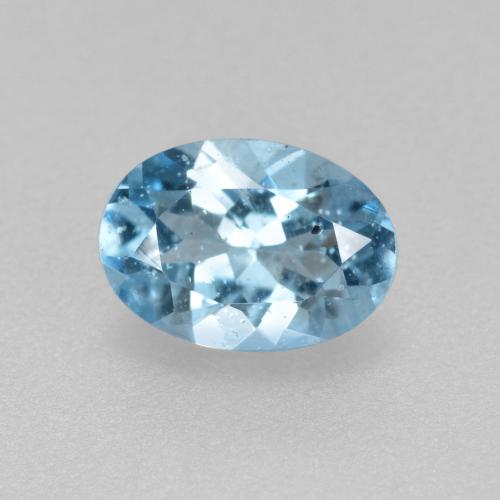 Bleu vert Bleu naturelle Coupe ovale, 0.56 ct, VS-SI