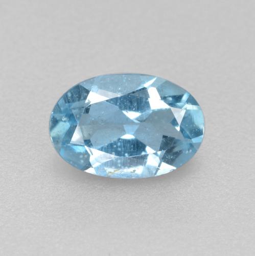 Bleu vert Bleu bébé naturelle Coupe ovale, 0.33 ct, VS-SI