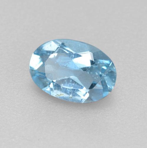 Bleu vert Bleu bébé naturelle Coupe ovale, 0.33 ct, VS-SI