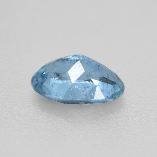 Aigue-marine bleue naturelle coupe ovale, 0,44 ct, VS-SI