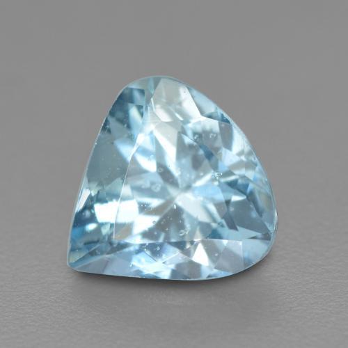 Bleu vert Bleu bébé naturelle En forme de poire, 0.74 ct, VS-SI