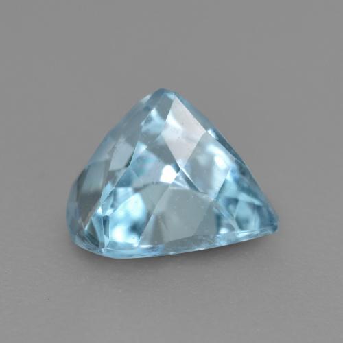 Bleu vert Bleu bébé naturelle En forme de poire, 0.74 ct, VS-SI
