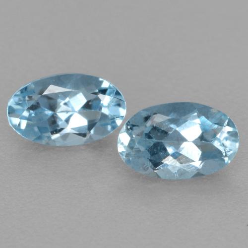 Achetez naturel 0,53ct bleue aigue-marine gems, coupe ovale, en provenance inde chez gemselect. en stock, livraison internationale!