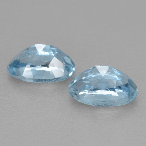 Achetez naturel 0.51ct Bleu clair Bleu vert gems, Coupe ovale, En provenance Inde chez GemSelect. En stock, livraison internationale!