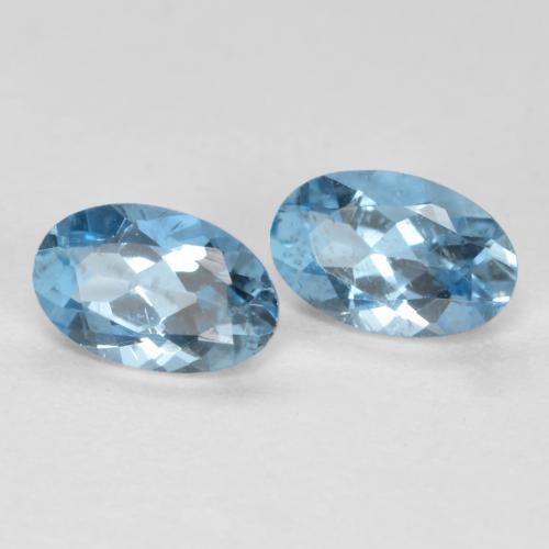Achetez naturel 0,41ct bleue aigue-marine gems, coupe ovale, en provenance inde chez gemselect. en stock, livraison internationale!
