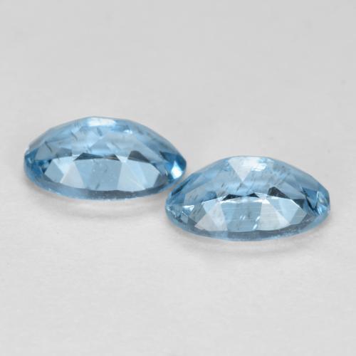 Achetez naturel 0,41ct bleue aigue-marine gems, coupe ovale, en provenance inde chez gemselect. en stock, livraison internationale!
