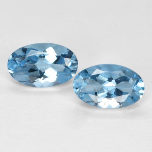 Achetez naturel 0,45ct bleue aigue-marine gems, coupe ovale, en provenance inde chez gemselect. en stock, livraison internationale!