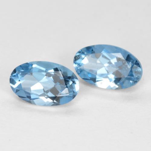 Achetez naturel 0,45ct bleue aigue-marine gems, coupe ovale, en provenance inde chez gemselect. en stock, livraison internationale!