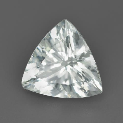 Aigue-marine blanc naturelle trillion, 3,00 ct, VVS-VS