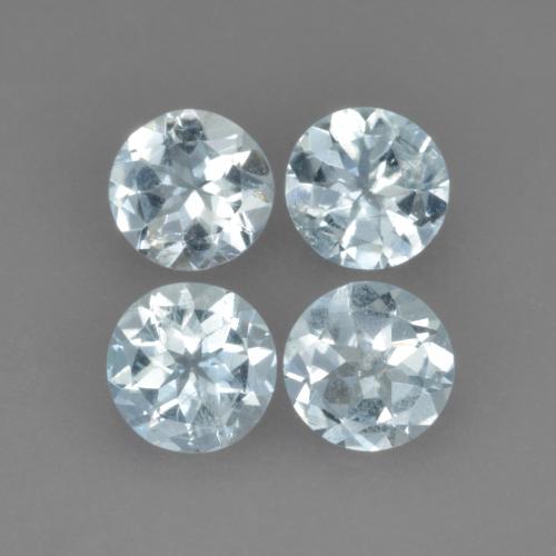 Achetez naturel 1,57ct bleue aigue-marine gems, coupe roude, en provenance inde chez gemselect. en stock, livraison internationale!
