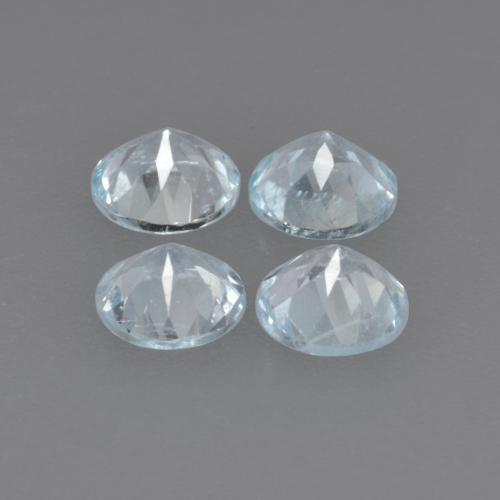 Achetez naturel 1,57ct bleue aigue-marine gems, coupe roude, en provenance inde chez gemselect. en stock, livraison internationale!
