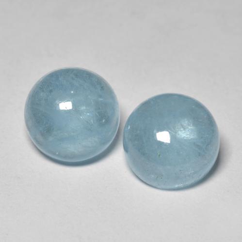 Achetez naturel 4.82ct Bleu bébé intense Bleu vert gems, Coupe roude, En provenance Madagascar chez GemSelect. En stock, livraison internationale!