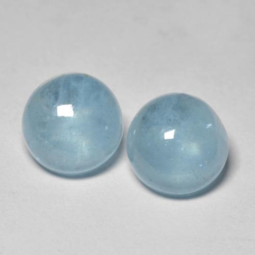 Achetez naturel 4,85ct bleue aigue-marine gems, coupe roude, en provenance madagascar chez gemselect. en stock, livraison internationale!