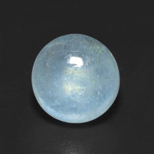 Bleu vert Bleu clair naturelle Coupe roude, 2.29 ct, Transparent