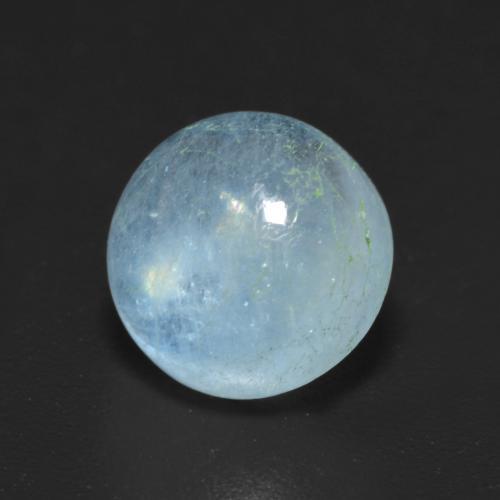 Bleu vert Bleu clair naturelle Coupe roude, 2.29 ct, Transparent