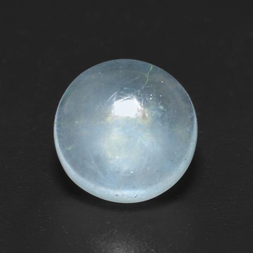 Aigue-marine bleue naturelle coupe roude, 2,42 ct, transparent