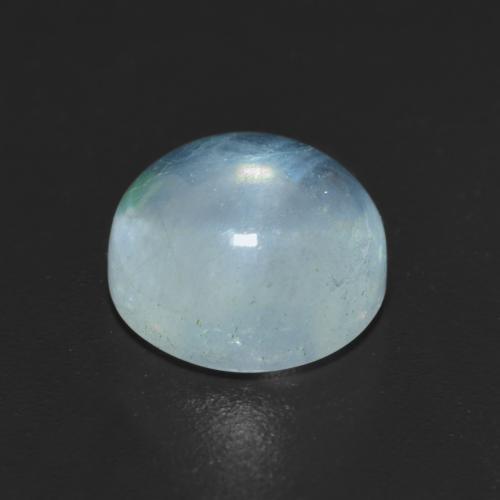 Aigue-marine bleue naturelle coupe roude, 2,42 ct, transparent