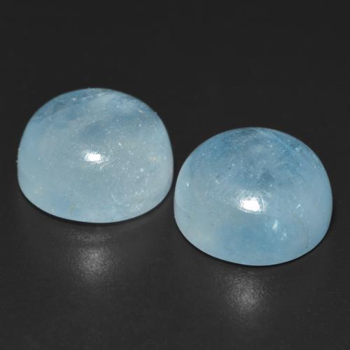 Achetez naturel 9,05ct turquoise aigue-marine gems, coupe roude, en provenance madagascar chez gemselect. en stock, livraison internationale!