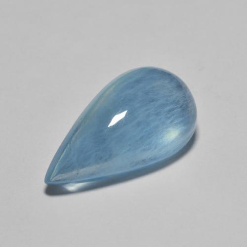 Aigue-marine bleue naturelle en forme de poire, 5,79 ct, transparent
