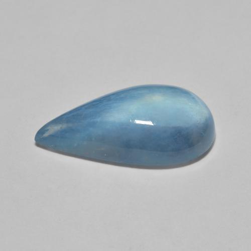 Aigue-marine bleue naturelle en forme de poire, 5,79 ct, transparent