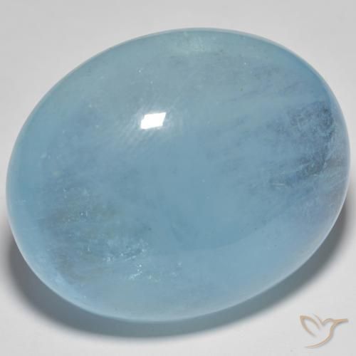 59.70ct Naturel Sarcelle léger Bleu vert, ovale, Transparent