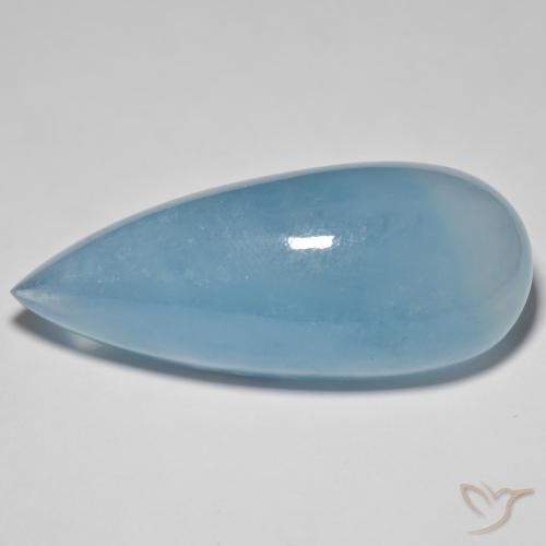71.19ct Naturel Sarcelle léger Bleu vert, En forme de poire, Translucide