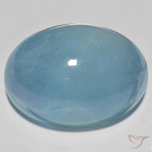 56.93ct Naturel Sarcelle léger Bleu vert, ovale, Translucide