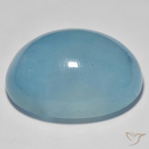 Bleu vert Sarcelle léger naturelle ovale, 56.93 ct, Translucide