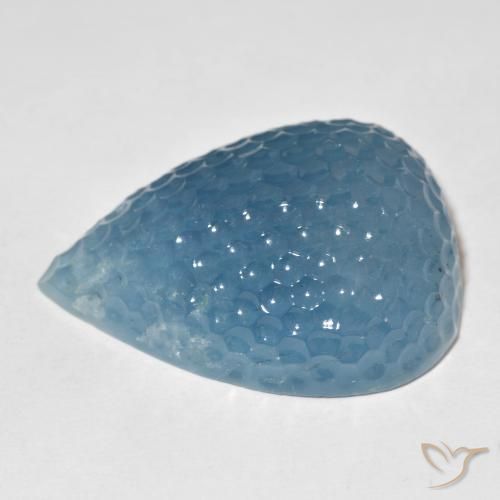 Bleu vert Bleu verdâtre naturelle En forme de poire, 89.31 ct, Translucide