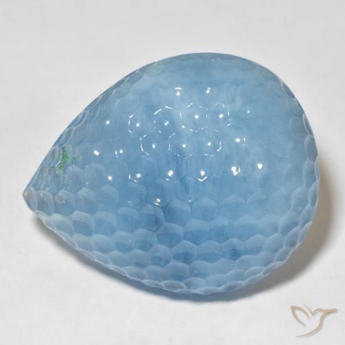 70.80ct Naturel Bleu maya profond Bleu vert, En forme de poire, Translucide
