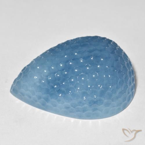 Bleu vert Bleu Maya naturelle En forme de poire, 115.20 ct, Translucide