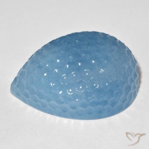 Bleu vert Bleu Suisse naturelle En forme de poire, 70.51 ct, Translucide