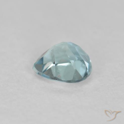 Bleu vert Bleu-vert léger naturelle En forme de poire, 0.21 ct, VS