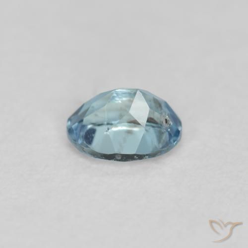 Bleu vert Bleu naturelle ovale, 0.17 ct, VS