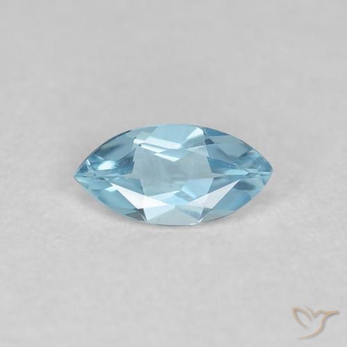 Bleu vert Bleu ciel naturelle Marquise, 0.20 ct, VVS-VS