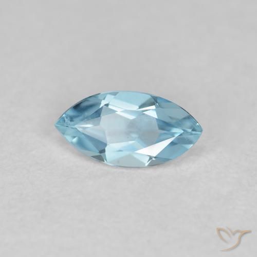 Bleu vert Bleu ciel naturelle Marquise, 0.20 ct, VVS-VS